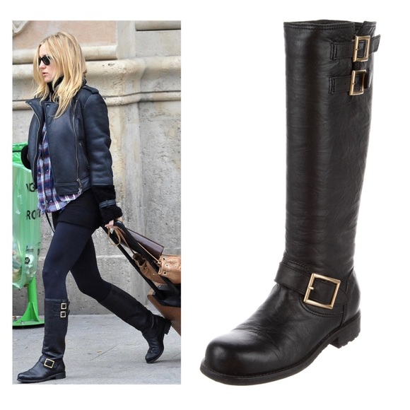 Jimmy Choo Yule Biker Leather Moto Boots size 5.5 Made in Italy - Picture 15 of 15